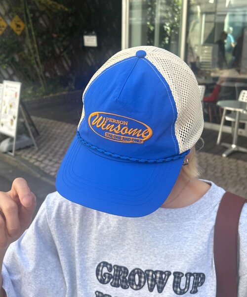 CIAOPANIC TYPY(チャオパニックティピー)の「【UNISEX】トラッカーメッシュキャップ(キャップ・レディース・ネイビー/ブルー/チャコールグレー・ONE SIZE)」の8枚目の写真