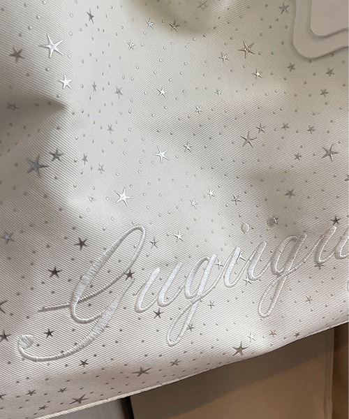LA VORAGINE(ラ ヴォラジネ)の「星プリント 刺繍 トートバッグ 大容量 通勤用 ハンドバッグ(トートバッグ・レディース・ブルー/ブラック/アイボリー・FREE)」の20枚目の写真