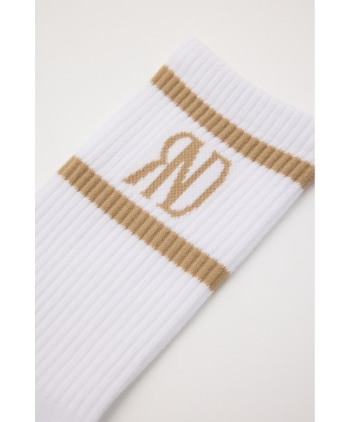 RIENDA GOLF（リエンダゴルフ）の「【RIENDA GOLF 一部店舗・WEB限定】バイカラーRNDロゴソックス（ソックス/靴下・レディース・ホワイト/ネイビー・FREE）」の5枚目の写真