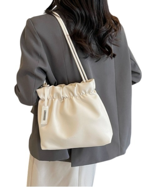 BACKYARD FAMILY(バックヤードファミリー)の「ショルダーバッグ(トートバッグ・レディース・ブラック/ホワイト/ピンク/ブラウン・FREE)」の2枚目の写真