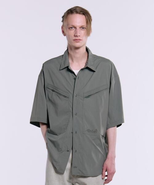 Alpha Industries（アルファインダストリーズ）の「Alpha Industries/アルファ インダストリーズ/SS CWU 27/P RELAXED SHIRT/シーダブルユー 27 リラックスド シャツ（シャツ/ブラウス・メンズ・ブルー系その他5/グレー系その他6・XL/M/L/S）」の4枚目の写真