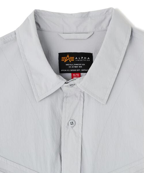 Alpha Industries(アルファインダストリーズ)の「Alpha Industries/アルファ インダストリーズ/SS CWU 27/P RELAXED SHIRT/シーダブルユー 27 リラックスド シャツ(シャツ/ブラウス・メンズ・ブルー系その他5/グレー系その他6・XL/M/L/S)」の10枚目の写真