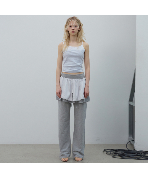 LCDC TM(エルシーディーシーティーエム)の「LACE LAYERED JERSEY SKIRT (MELANGE GREY)(スカート・レディース・その他・OS)」の15枚目の写真