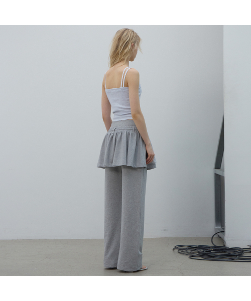 LCDC TM(エルシーディーシーティーエム)の「LACE LAYERED JERSEY SKIRT (MELANGE GREY)(スカート・レディース・その他・OS)」の13枚目の写真