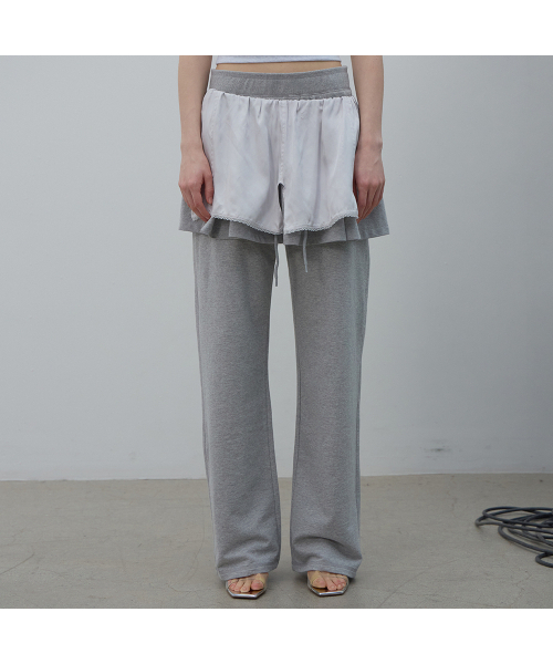 LCDC TM(エルシーディーシーティーエム)の「LACE LAYERED JERSEY SKIRT (MELANGE GREY)(スカート・レディース・その他・OS)」の12枚目の写真