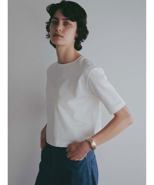 HER.(ハー)の「コンパクトTシャツ(Tシャツ/カットソー・レディース・ブラック/ホワイト・フリー)」の11枚目の写真