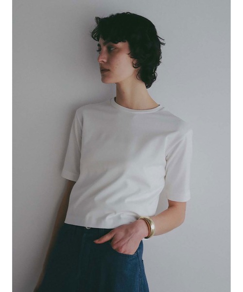 HER.(ハー)の「コンパクトTシャツ(Tシャツ/カットソー・レディース・ブラック/ホワイト・フリー)」の13枚目の写真