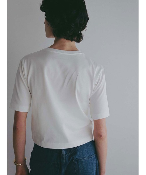 HER.(ハー)の「コンパクトTシャツ(Tシャツ/カットソー・レディース・ブラック/ホワイト・フリー)」の15枚目の写真