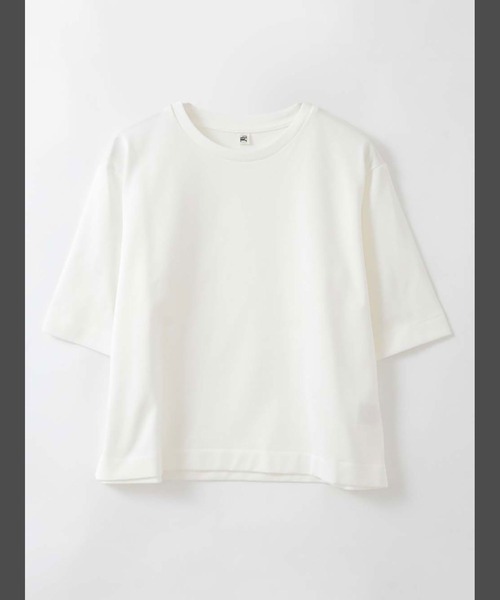 HER.(ハー)の「コンパクトTシャツ(Tシャツ/カットソー・レディース・ブラック/ホワイト・フリー)」の3枚目の写真
