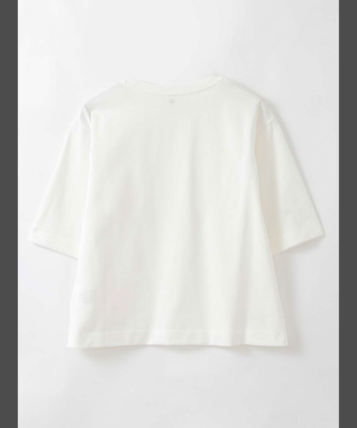 HER.(ハー)の「コンパクトTシャツ(Tシャツ/カットソー・レディース・ブラック/ホワイト・フリー)」の4枚目の写真