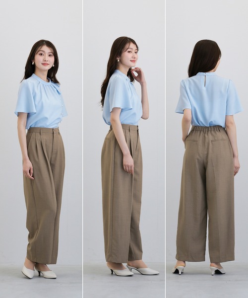 Emilyan(エミリアン)の「【 軽やかに整う 】 サップタンブラー・ワイドパンツ(その他パンツ・レディース・ブラウン/グレイッシュベージュ/ブラック・L/M)」の21枚目の写真