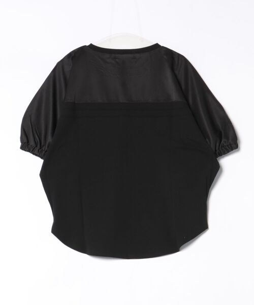 Nowadays(ナウアデイズ)の「布帛ドッキングドルマンTシャツ(Tシャツ/カットソー・レディース・ホワイト/ベージュ/ブラック・FREE)」の12枚目の写真