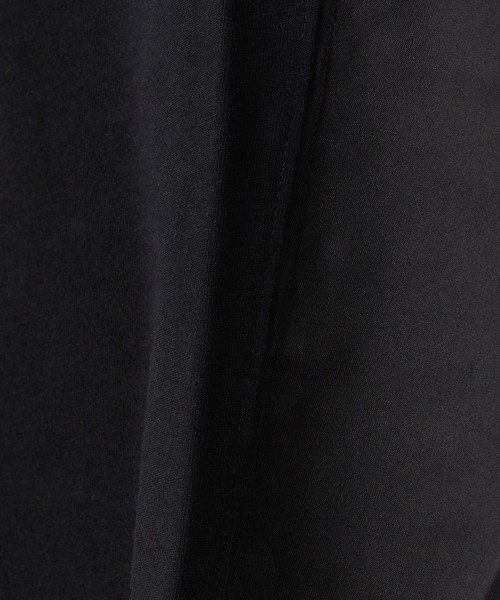 Nowadays(ナウアデイズ)の「布帛ドッキングドルマンTシャツ(Tシャツ/カットソー・レディース・ホワイト/ベージュ/ブラック・FREE)」の10枚目の写真