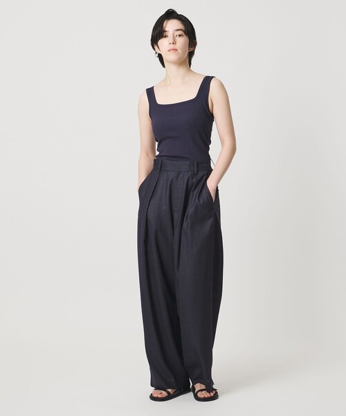 MARW UNITED ARROWS(マルゥ ユナイテッドアローズ)の「<MARW UNITED ARROWS>タック テーパード パンツ UVカット・接触冷感(その他パンツ・レディース・ダークグレー/ネイビー/ダークブラウン・36/34/38)」の21枚目の写真