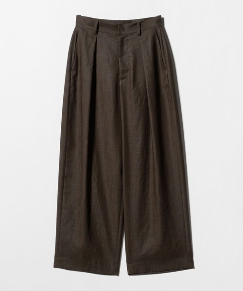 MARW UNITED ARROWS(マルゥ ユナイテッドアローズ)の「<MARW UNITED ARROWS>タック テーパード パンツ UVカット・接触冷感(その他パンツ・レディース・ダークグレー/ネイビー/ダークブラウン・36/34/38)」の4枚目の写真