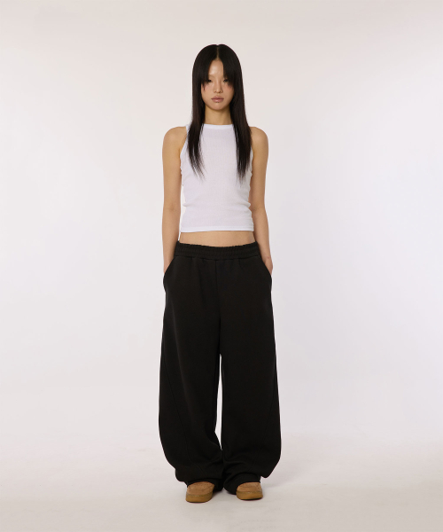 bounDary（バウンダリー）の「カーブド切り替えロングトレーニングパンツ[ブラック]（スウェットパンツ・レディース・その他・MEDIUM/LARGE/X-LARGE）」の2枚目の写真