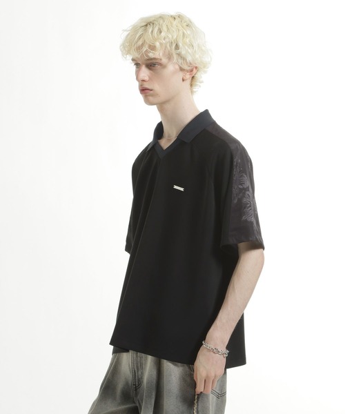 HARE(ハレ)の「【接触冷感】シアーキリカエスキッパーカット(HARE)(Tシャツ/カットソー・メンズ・ブラック/ネイビー・FREE)」の7枚目の写真