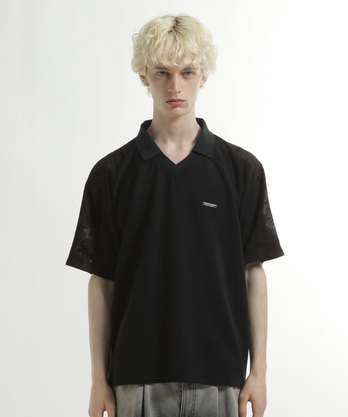 HARE(ハレ)の「【接触冷感】シアーキリカエスキッパーカット(HARE)(Tシャツ/カットソー・メンズ・ブラック/ネイビー・FREE)」の11枚目の写真