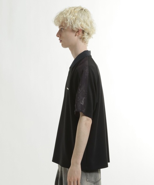 HARE(ハレ)の「【接触冷感】シアーキリカエスキッパーカット(HARE)(Tシャツ/カットソー・メンズ・ブラック/ネイビー・FREE)」の12枚目の写真