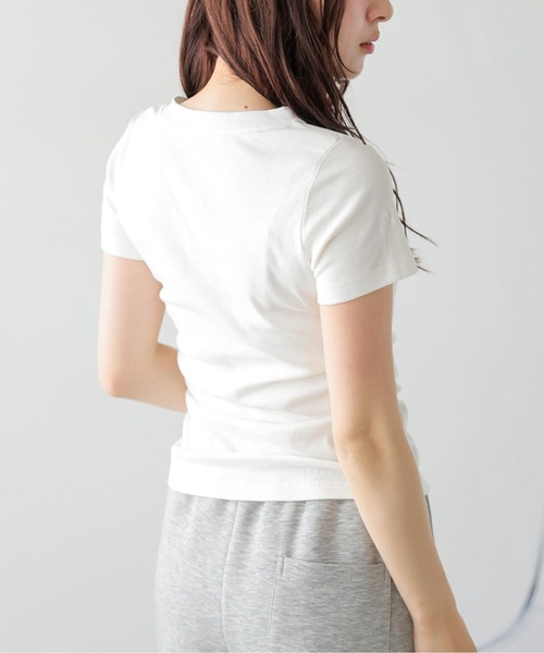SUGAR BISKET(シュガービスケット)の「タックギャザー Tシャツ(Tシャツ/カットソー・レディース・グレー/ブラック/ホワイト・フリー)」の7枚目の写真