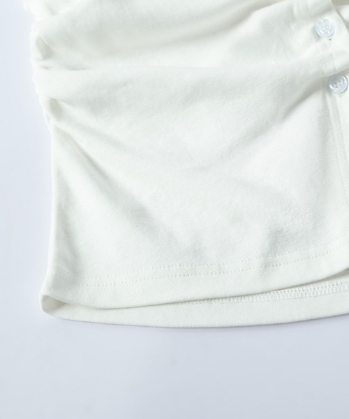 SUGAR BISKET(シュガービスケット)の「タックギャザー Tシャツ(Tシャツ/カットソー・レディース・グレー/ブラック/ホワイト・フリー)」の19枚目の写真