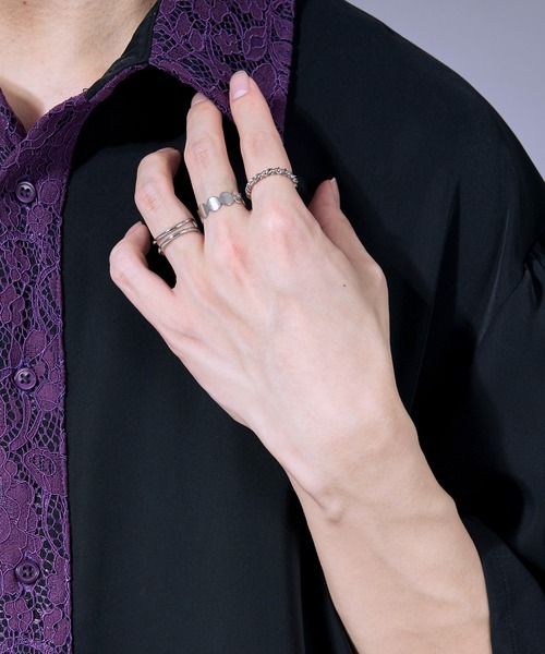 Ellno Loset(エルノロゼット)の「3Set Ring/3セットリング(リング・メンズ・シルバー・FREE)」の3枚目の写真