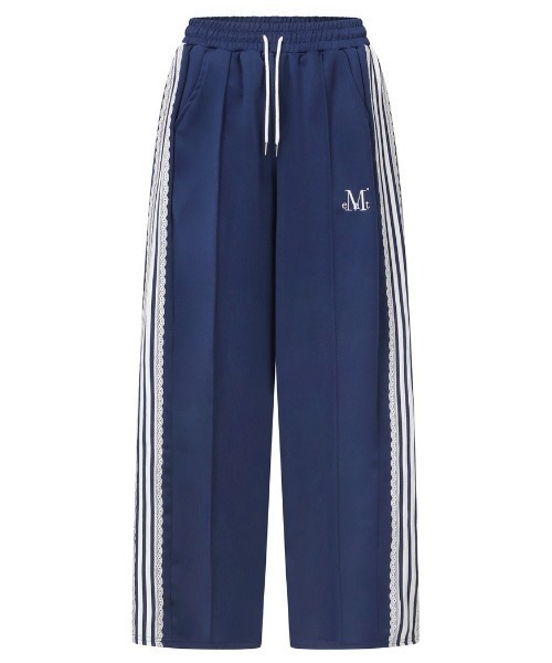 Ada.(エイダ)の「◇MUCENT◇ブランド直輸入正規品/RIELA レーストラックラインバンディングパンツ RIELA LACE TRACK LINE BANDING PANTS(その他パンツ・レディース・ネイビー/ブラック・FREE)」の7枚目の写真