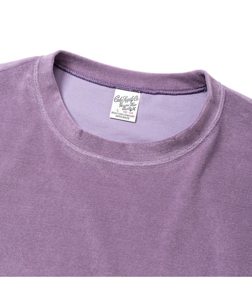 CALEE（キャリー）の「HIGH GAUGE PILE DROP SHOULDER CS（Tシャツ/カットソー・メンズ・ホワイト/ブラック・LARGE/MEDIUM）」の4枚目の写真