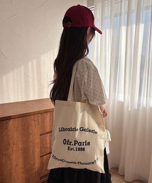 kutir（クティール）の「kutirlune／カラートートバッグ（トートバッグ・レディース・パープル/ネイビー/レッド/ピンク/ホワイト/ダークグリーン/イエロー・FREE）」の8枚目の写真