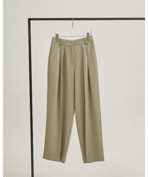 TODAYFUL（トゥデイフル）の「Tuck Wide Trousers 12610714（その他パンツ・レディース・ブラック/ブラウン/ライトグリーン・36/38）」の18枚目の写真