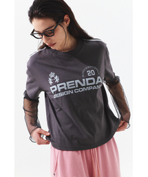 PDC UNIFORM SEE THROUGH LAYERED SLEEVE CHARCOAL