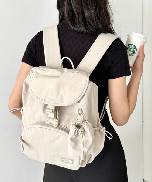 THE NORTH FACE（ザノースフェイス）の「THE NORTH FACE(ザ・ノースフェイス)/巾着型 軽量 リュック バックパック/W'S BREEZE BACKPACK S（バックパック/リュック・レディース・サンドベージュ/ブラック/ピンク・FREE）」の14枚目の写真