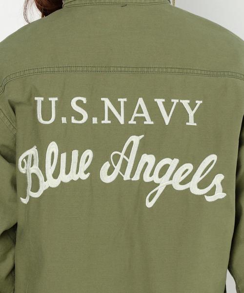 AVIREX(アヴィレックス)の「Another Edition×AVIREXミリタリーシャツ/AE×AVIREXミリタリーEMB◆(シャツ/ブラウス・レディース・ベージュ/オリーブ・フリー)」の8枚目の写真