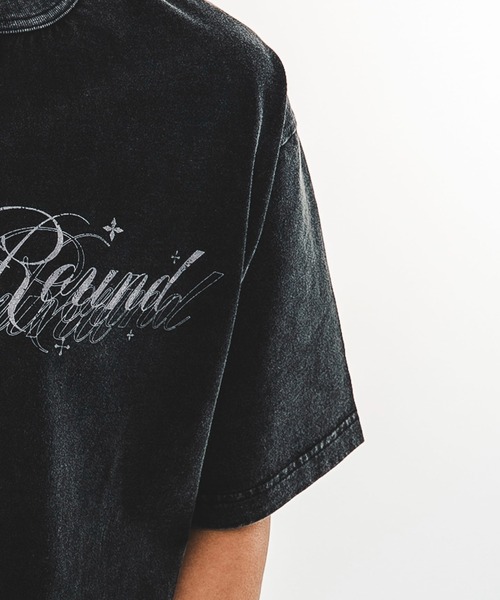 SHORT ROUND(ショートラウンド)の「SHORT ROUND/【26年春夏新作】ブリーチヘンリーグラフィックT(Tシャツ/カットソー・メンズ・ブラック系その他・LARGE/MEDIUM)」の6枚目の写真