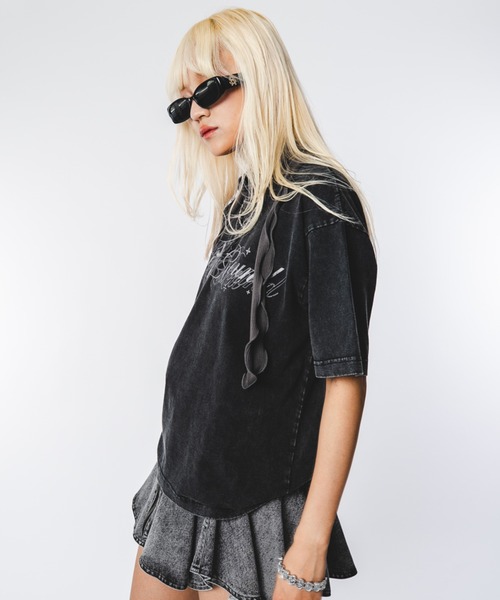 SHORT ROUND(ショートラウンド)の「SHORT ROUND/【26年春夏新作】ブリーチヘンリーグラフィックT(Tシャツ/カットソー・メンズ・ブラック系その他・LARGE/MEDIUM)」の21枚目の写真