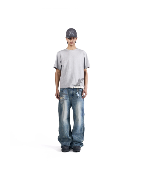 AAKAM（アーカム）の「Double Pocket Taped Denim Pants (Sky Blue)（デニムパンツ・レディース・その他・2/1）」の13枚目の写真