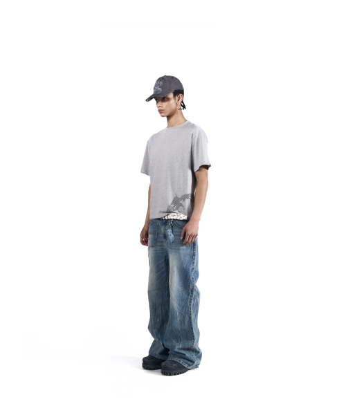AAKAM（アーカム）の「Double Pocket Taped Denim Pants (Sky Blue)（デニムパンツ・レディース・その他・2/1）」の14枚目の写真