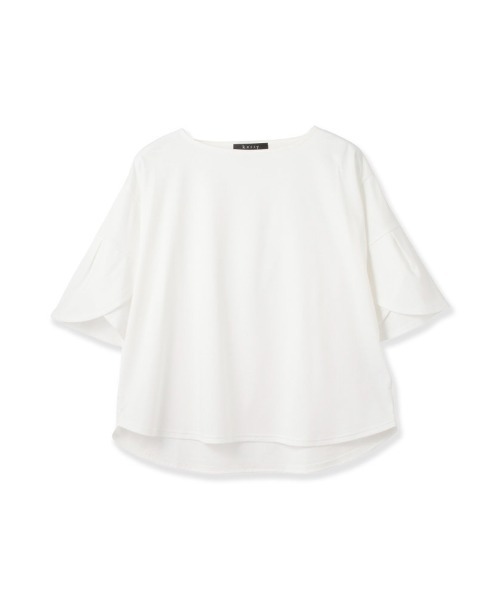 ketty(ケティ)の「【涼。軽やかに。】デザイン袖Tシャツ(Tシャツ/カットソー・レディース・ブラック/オフホワイト/ライトグレー・M)」の10枚目の写真