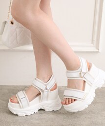 ESPERANZA | 【SPORTS SANDAL COLLECTION】厚底グリッターベルクロスポサン(サンダル)
