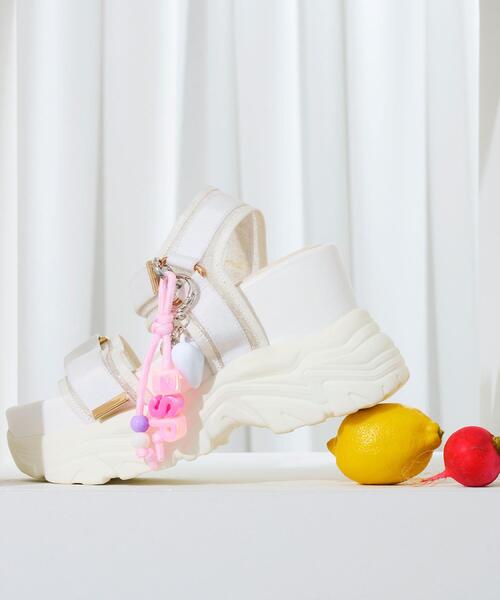 ESPERANZA（エスペランサ）の「【SPORTS SANDAL COLLECTION】厚底グリッターベルクロスポサン（サンダル・レディース・ブラック系2/ホワイト系3・LL/M/S/L）」の11枚目の写真