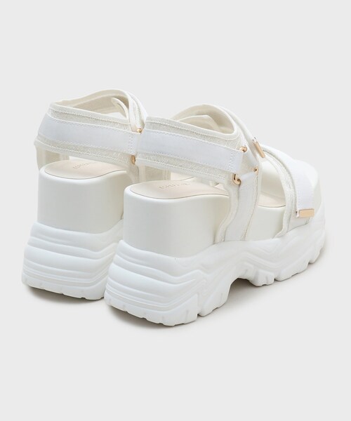 ESPERANZA（エスペランサ）の「【SPORTS SANDAL COLLECTION】厚底グリッターベルクロスポサン（サンダル・レディース・ブラック系2/ホワイト系3・LL/M/S/L）」の19枚目の写真