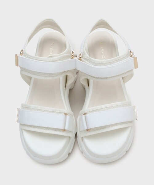 ESPERANZA（エスペランサ）の「【SPORTS SANDAL COLLECTION】厚底グリッターベルクロスポサン（サンダル・レディース・ブラック系2/ホワイト系3・LL/M/S/L）」の18枚目の写真