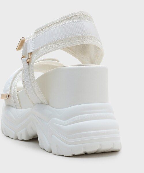 ESPERANZA（エスペランサ）の「【SPORTS SANDAL COLLECTION】厚底グリッターベルクロスポサン（サンダル・レディース・ブラック系2/ホワイト系3・LL/M/S/L）」の13枚目の写真