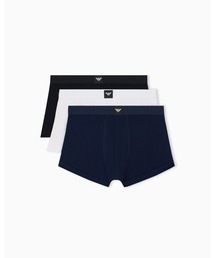 EMPORIO ARMANI（エンポリオアルマーニ）の「<オンライン限定>【エンポリオ アルマーニ】ボクサーパンツ 3枚セット コットンジャージー ロゴラベル（ボクサーパンツ）」