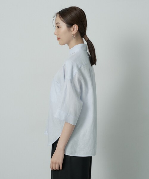 UNTITLED(アンタイトル)の「【TICCA】リネン半袖シャツ(シャツ/ブラウス・レディース・ベージュ・02)」の15枚目の写真