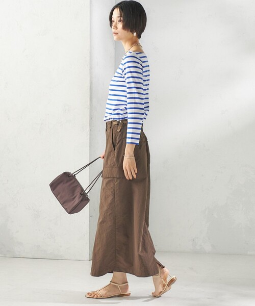 SHIPS（シップス）の「【SHIPS別注】Le minor: ボーダー ボートネック プルオーバー（Tシャツ/カットソー・レディース・イエロー/ブルー・ONE SIZE）」の13枚目の写真