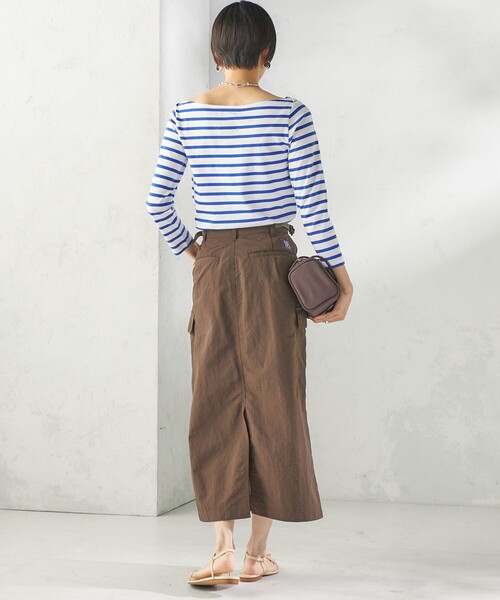 SHIPS（シップス）の「【SHIPS別注】Le minor: ボーダー ボートネック プルオーバー（Tシャツ/カットソー・レディース・イエロー/ブルー・ONE SIZE）」の14枚目の写真