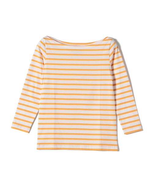 SHIPS（シップス）の「【SHIPS別注】Le minor: ボーダー ボートネック プルオーバー（Tシャツ/カットソー・レディース・イエロー/ブルー・ONE SIZE）」の21枚目の写真
