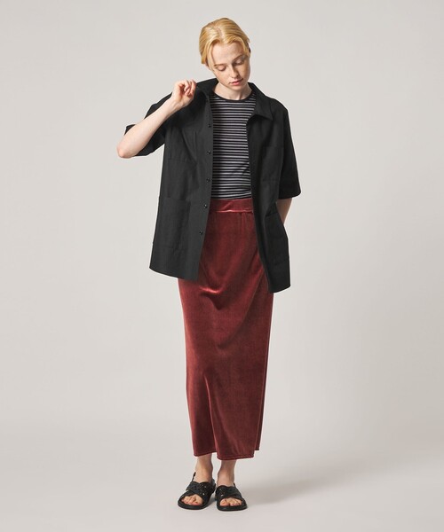 Steven Alan(スティーブンアラン)の「<Steven Alan>コットン サファリ シャツ(シャツ/ブラウス・レディース・ブラック/オリーブ・M/S)」の9枚目の写真