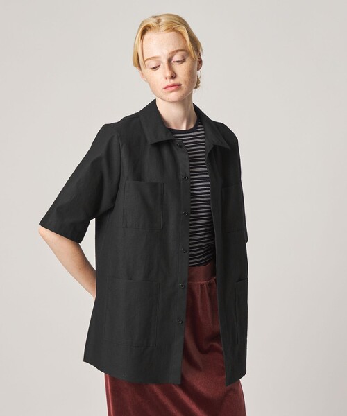 Steven Alan(スティーブンアラン)の「<Steven Alan>コットン サファリ シャツ(シャツ/ブラウス・レディース・ブラック/オリーブ・M/S)」の10枚目の写真